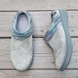 Dansko Emily Gray Suede Slip On Slipper Clogs‎ Size 39